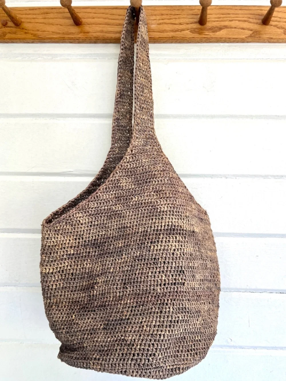 HELEN KAMINSKI Carillo Raffia Tote in Taupe Made In Madagascar - Picture 3 of 9